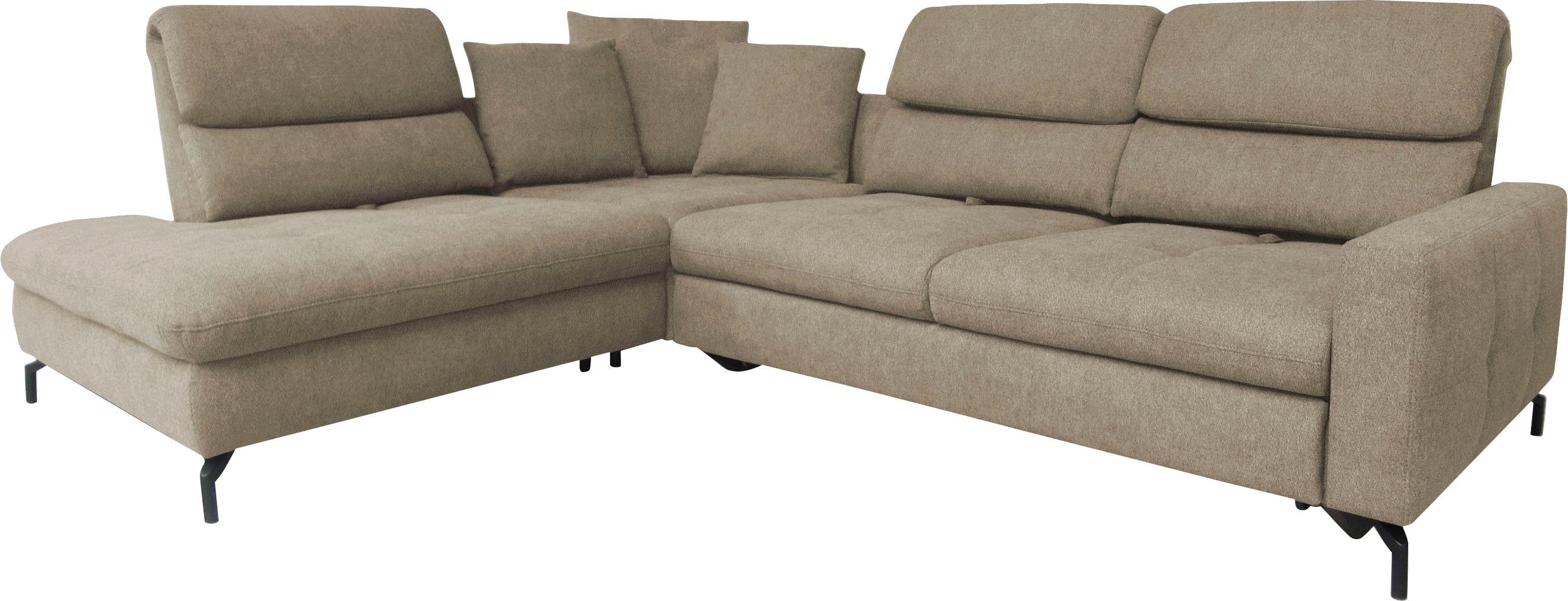 alina Ecksofa "Louis", Breite 260 cm, Rückenlehnenverstellung, wahlweise mi günstig online kaufen