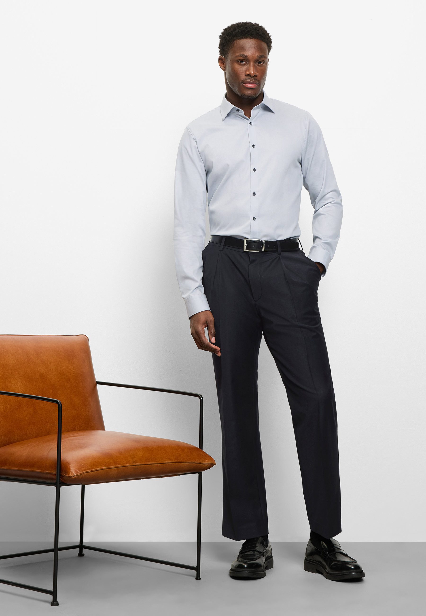OLYMP Businesshemd OLYMP No. Six, Super Slim, New York Kent mit extra langem Arm