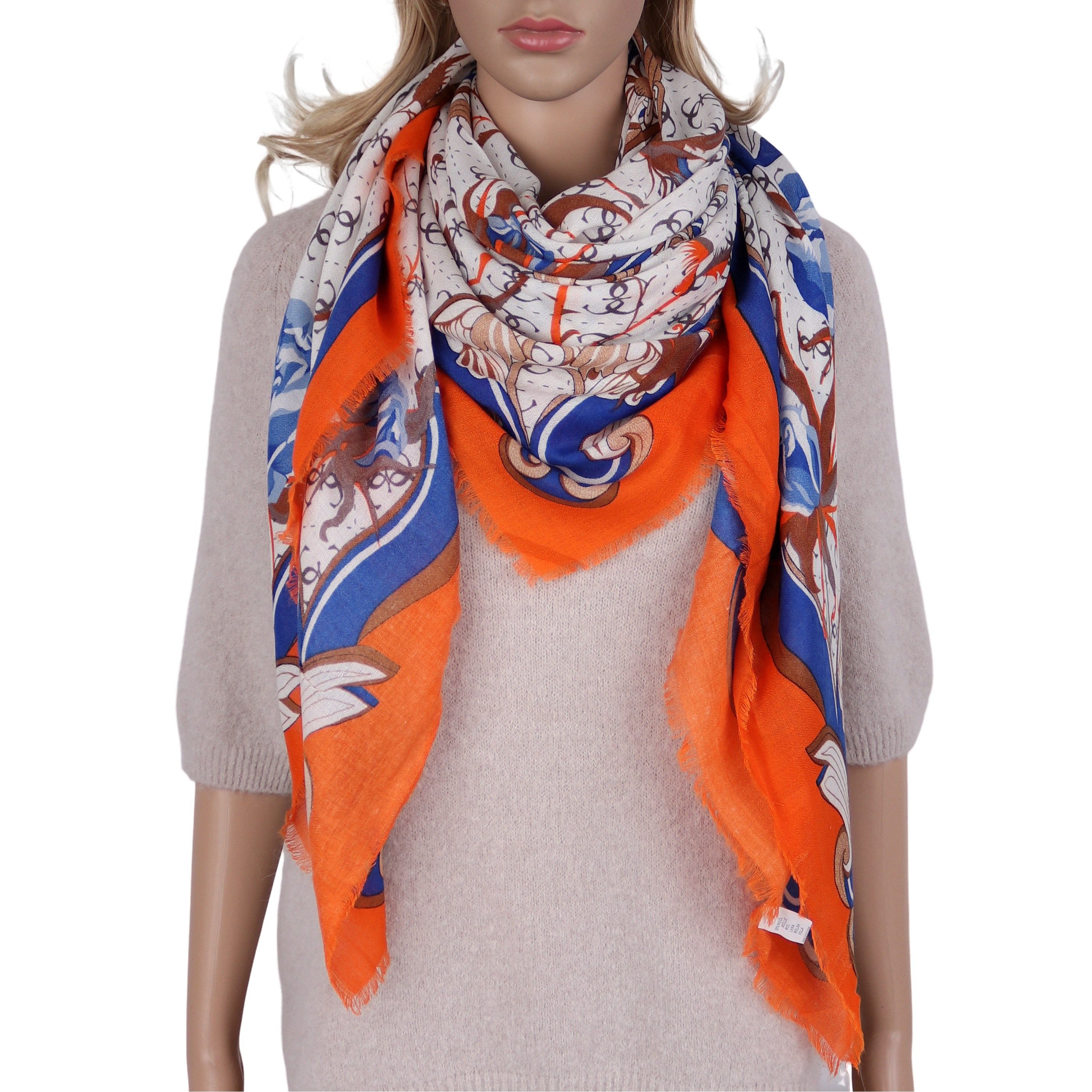 MIRROSI Dreieckstuch weicher Quadratisches Tuch 130x130cm leicht Frühling Sommer, (Neue Kollektion Frühling/Sommer 2026), Trendiges Desgin, leicht und weich