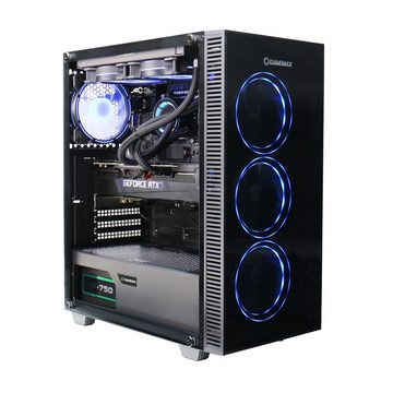 GAMEMAX Draco XD 6988 Gaming-PC (Intel® Core i7 13700F, RTX 4070, 16 GB RAM, 1000 GB SSD, Wasserkühlung, PCIe SSD Gen4, Windows 11)