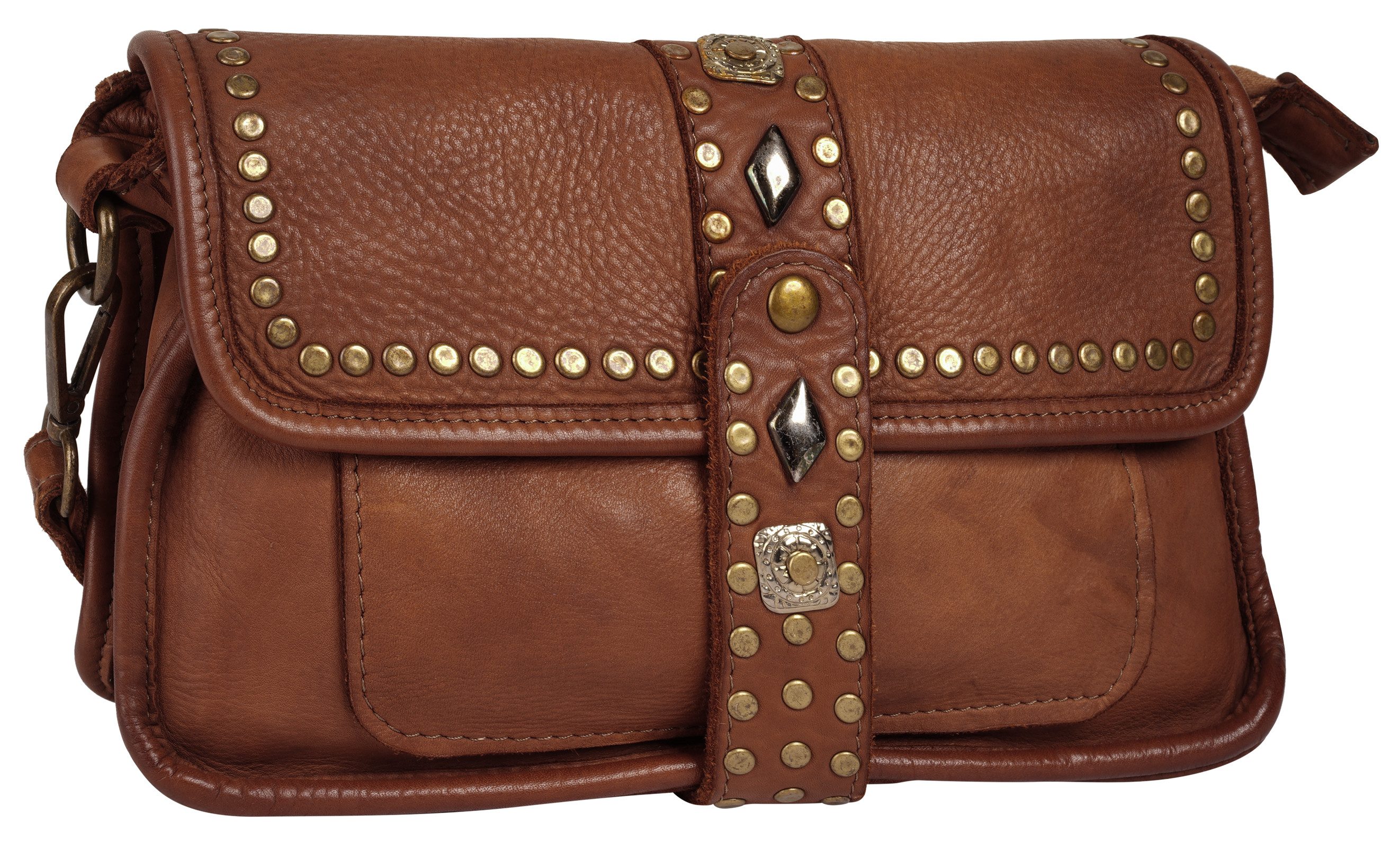 Samantha Look Henkeltasche, echt Leder, Made in Italy
