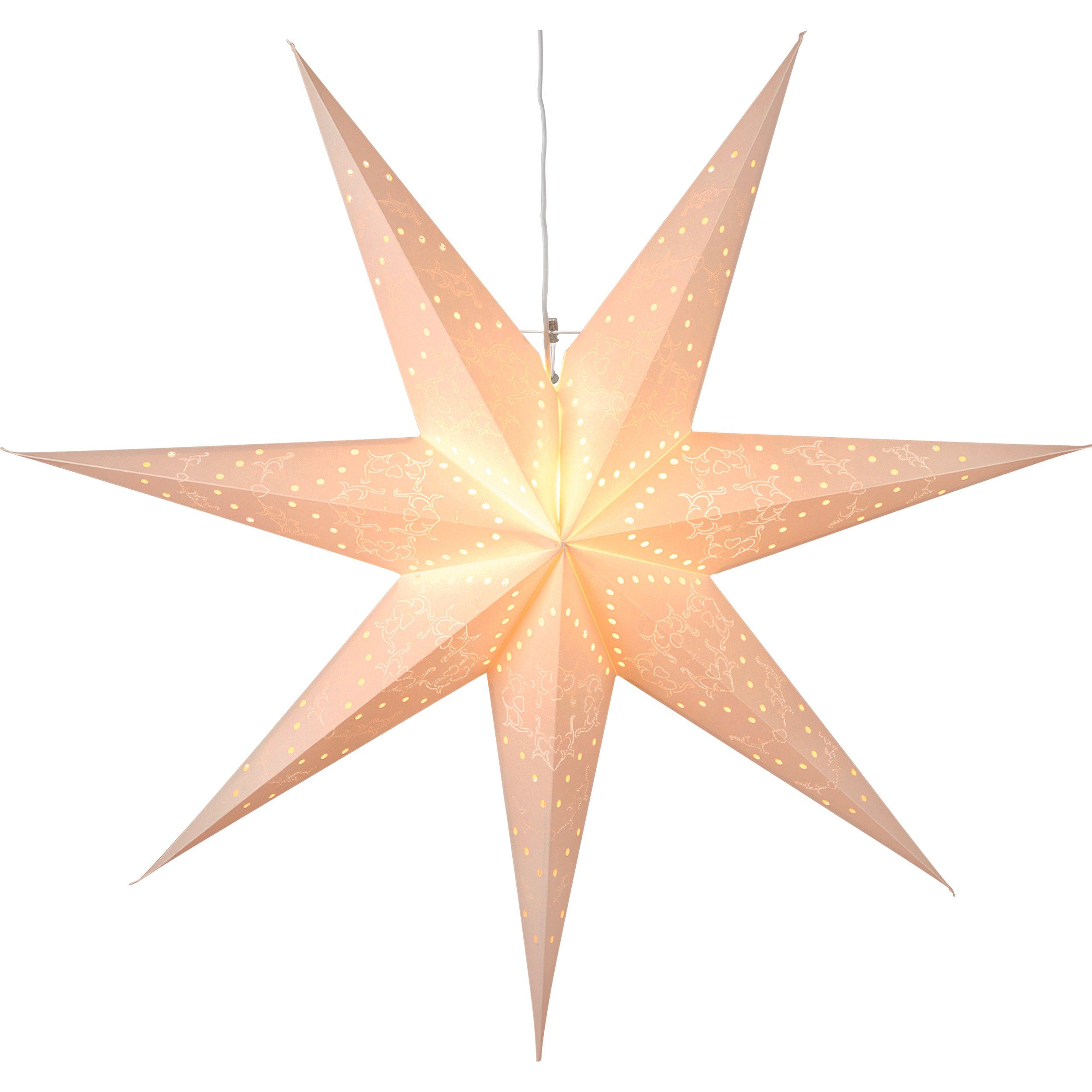 STAR TRADING LED Dekolicht Sensy, Weihnachtsstern Sensy 3D Papierstern Weihnachten in Weiß, Dekostern zu
