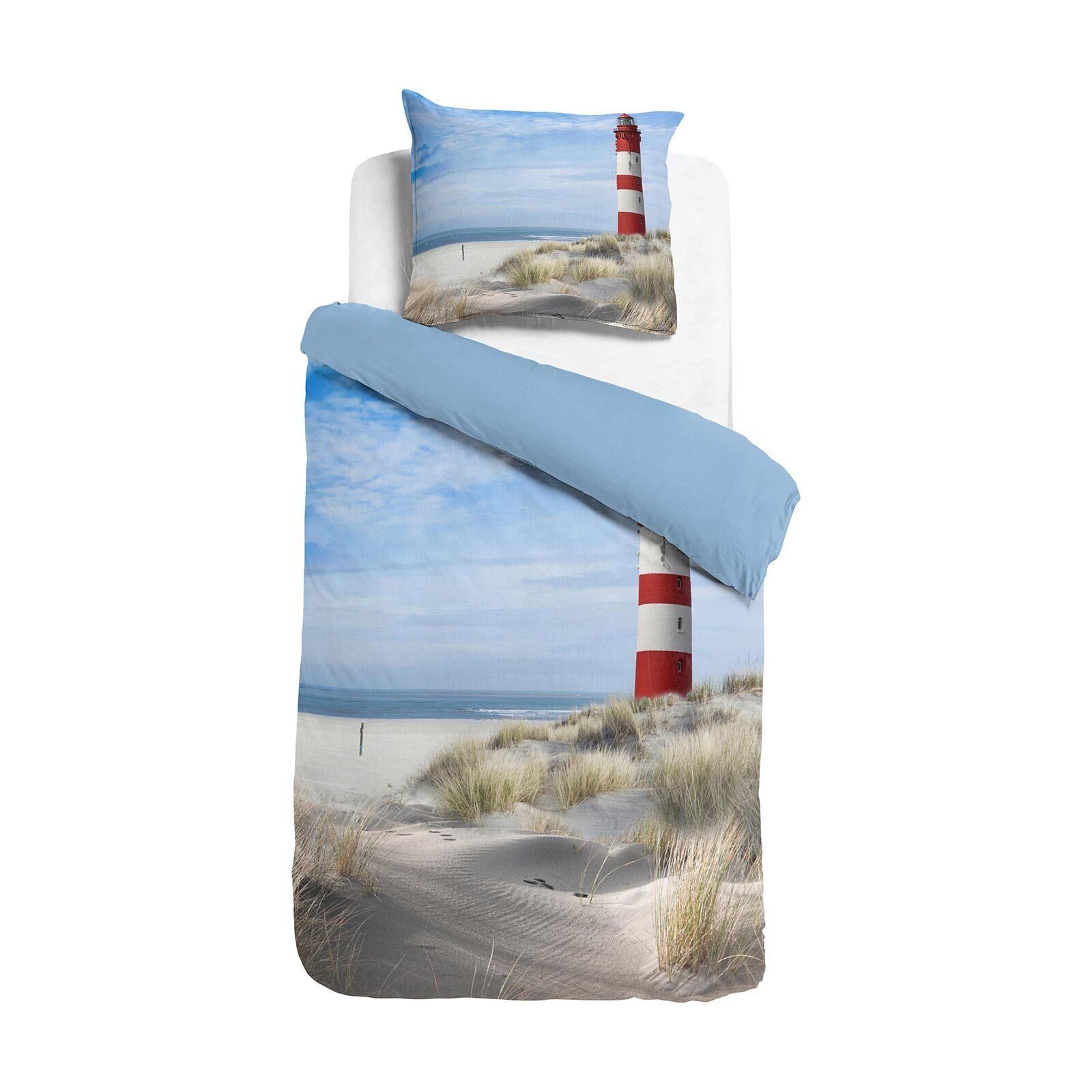 TRAUMSCHLAF Bettwäsche Leuchtturm, Renforce, 2 teilig günstig online kaufen