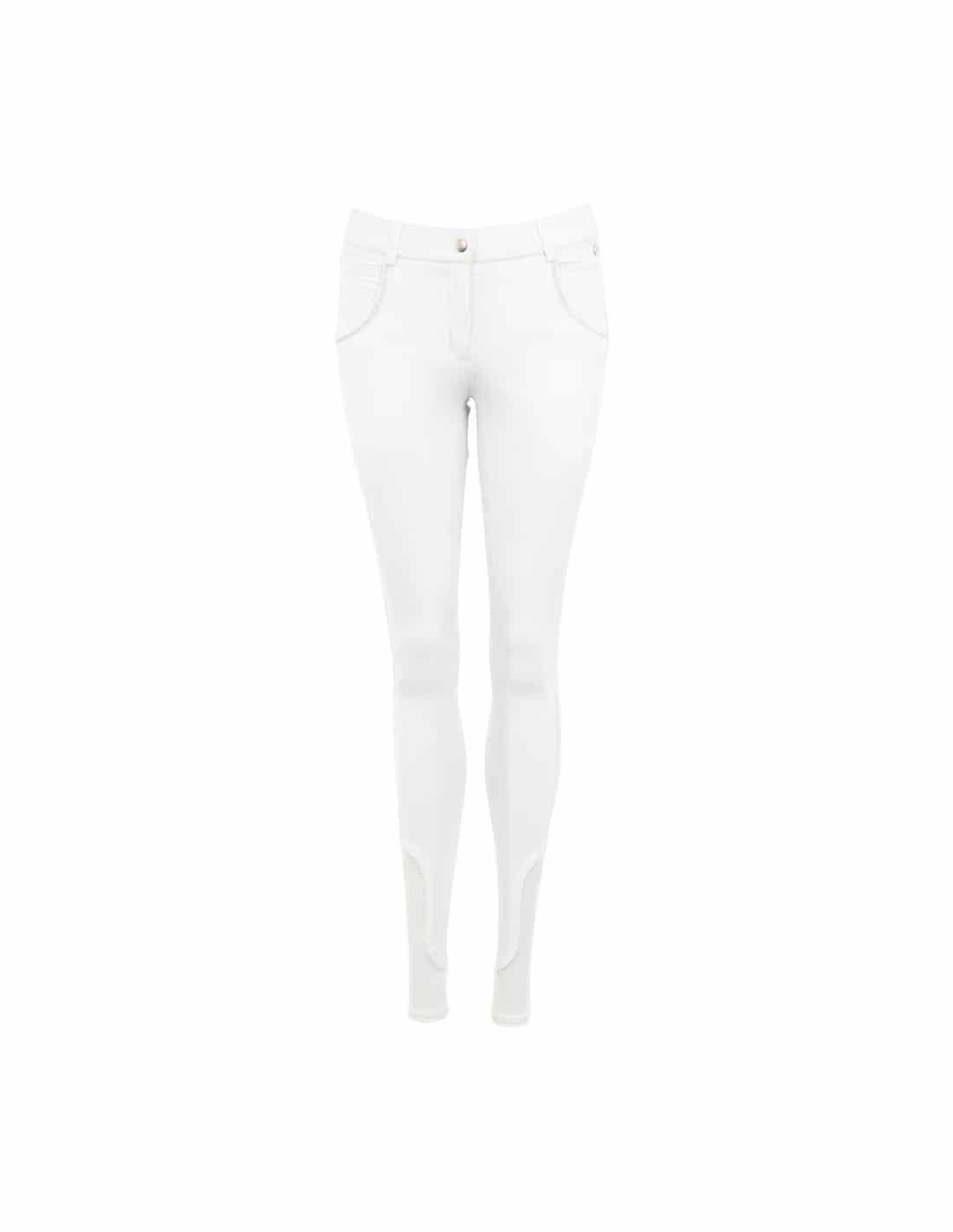 BR Reithose Reithose Damen Quebec Vollgrip in Snow white