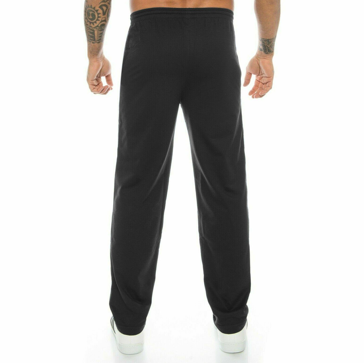 Kendindza Collection Jogginghose Thermo Fleece Sporthose Winter Jogginghose Baumwolle Trainingshose Sport Jogger mit Streifen