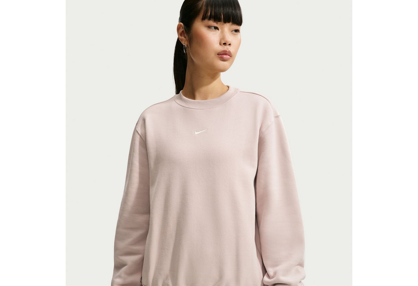 Nike Sportswear Sweatshirt W NK STDO FLC MW STD CREW mit Rundhalsausschnitt, in normaler Länge