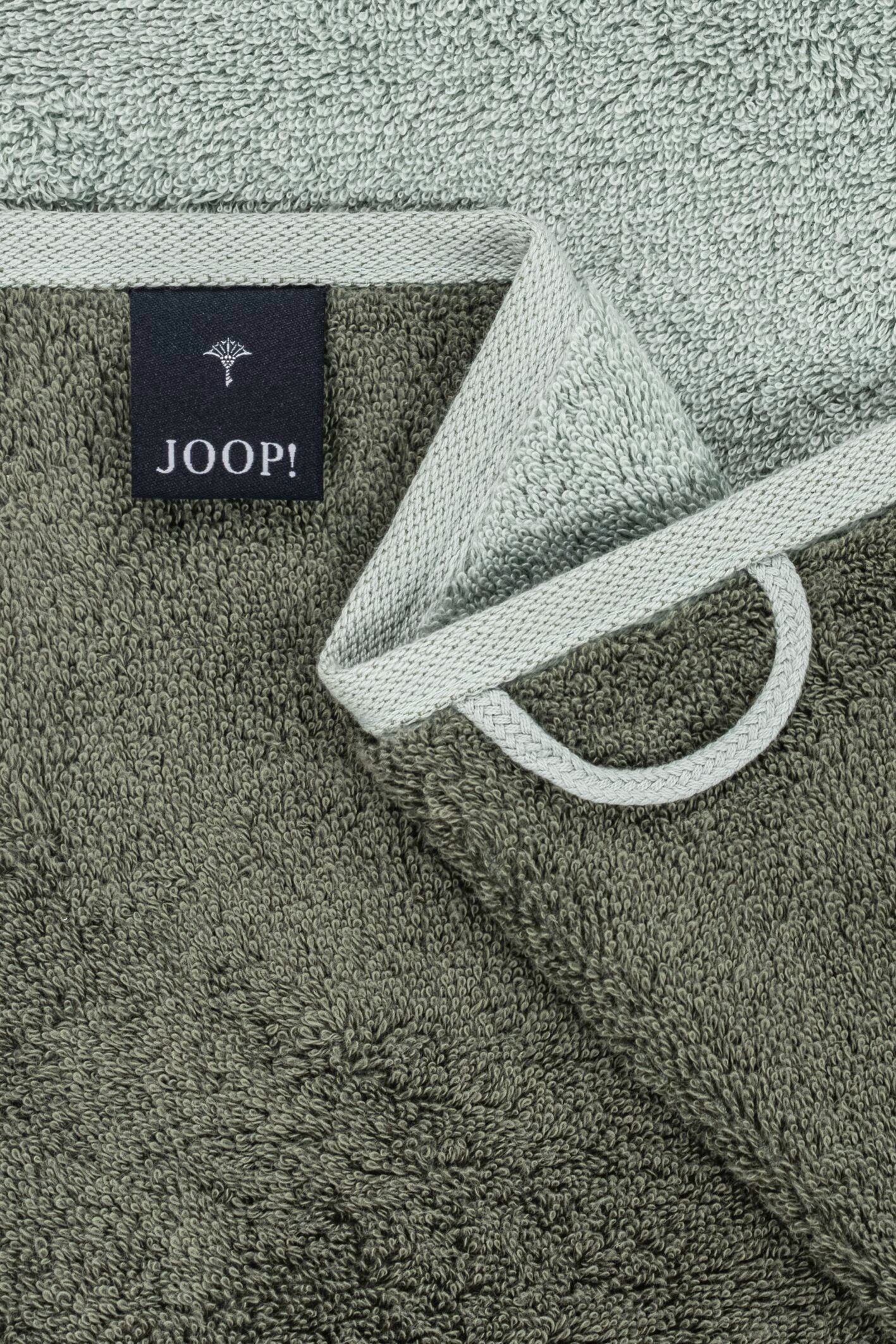 Joop! Handtücher JOOP! Salbei - Textil Handtuch-Set, CLASSIC (2-St) LIVING DOUBLEFACE