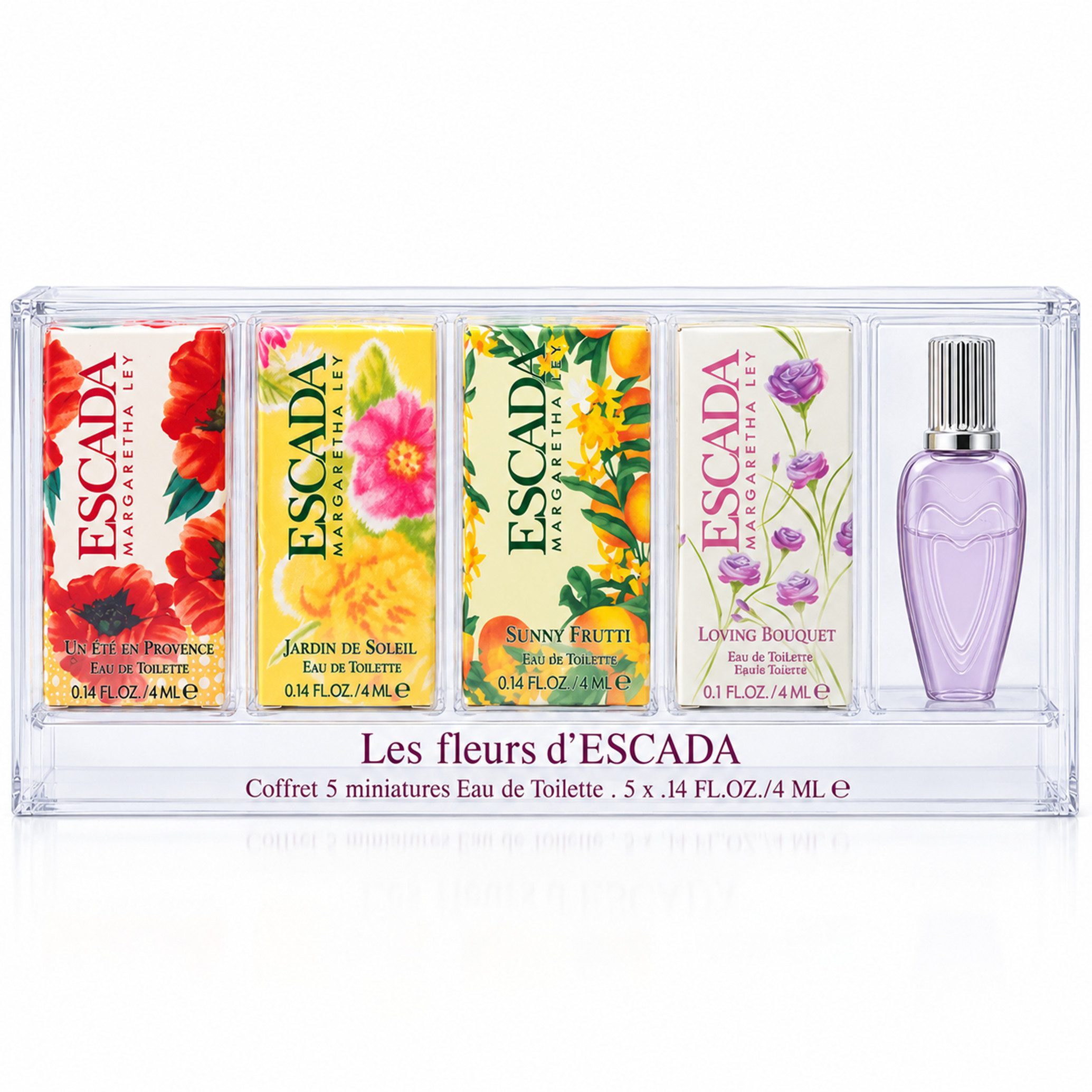 ESCADA Eau de Toilette Escada Les Fleurs 5 Miniaturen Eau de Toilette 5x4ml