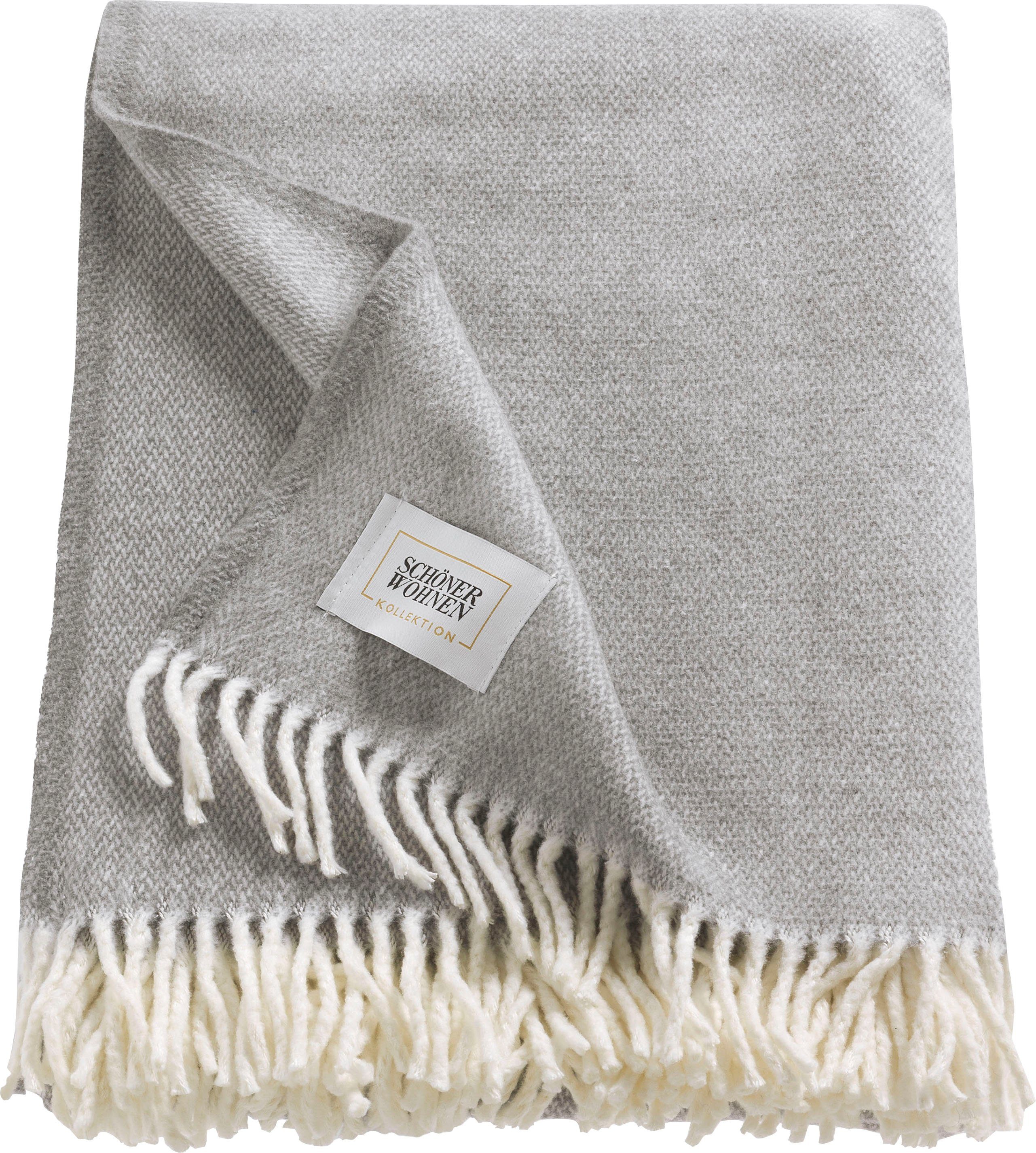 Wohndecke Relax, SCHÖNER WOHNEN-Kollektion, mit gedrehten Fransen, Kuscheldecke