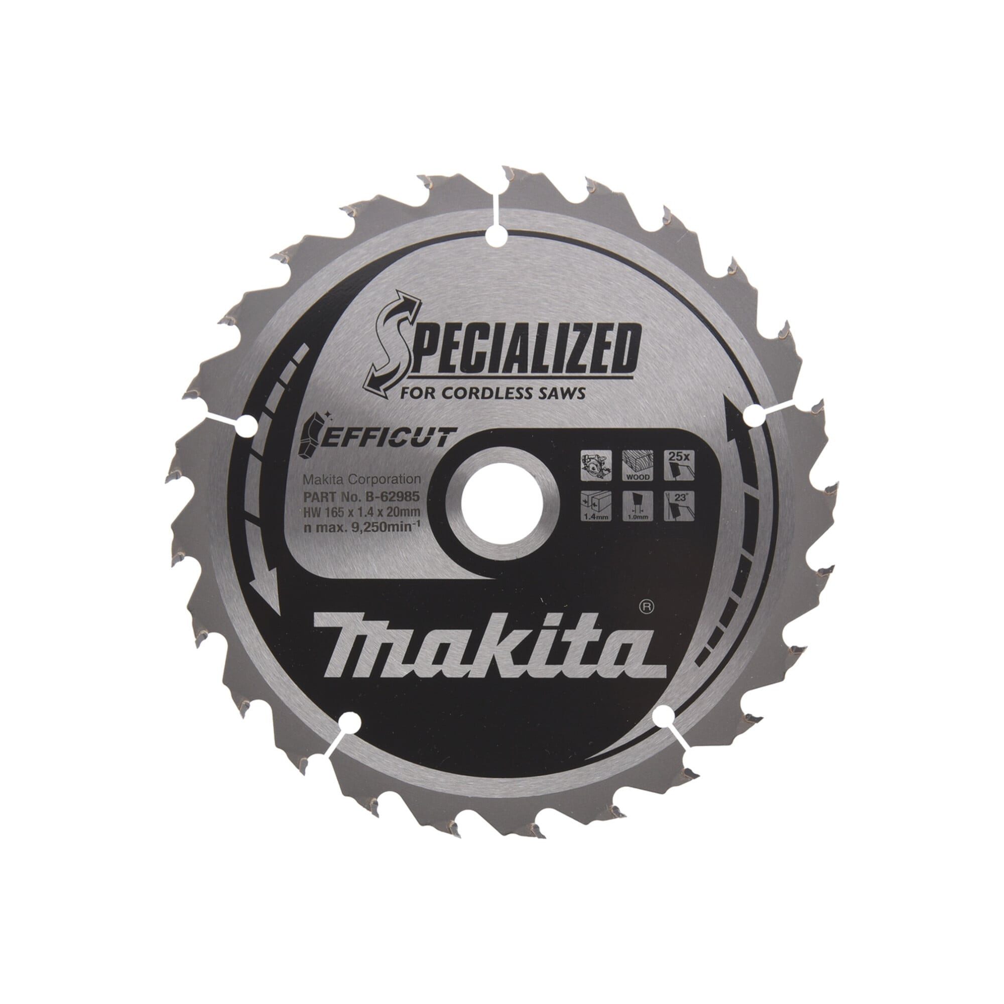 Makita Kreissägeblatt Makita SPECIALIZED Sägeblatt 165x20x25Z