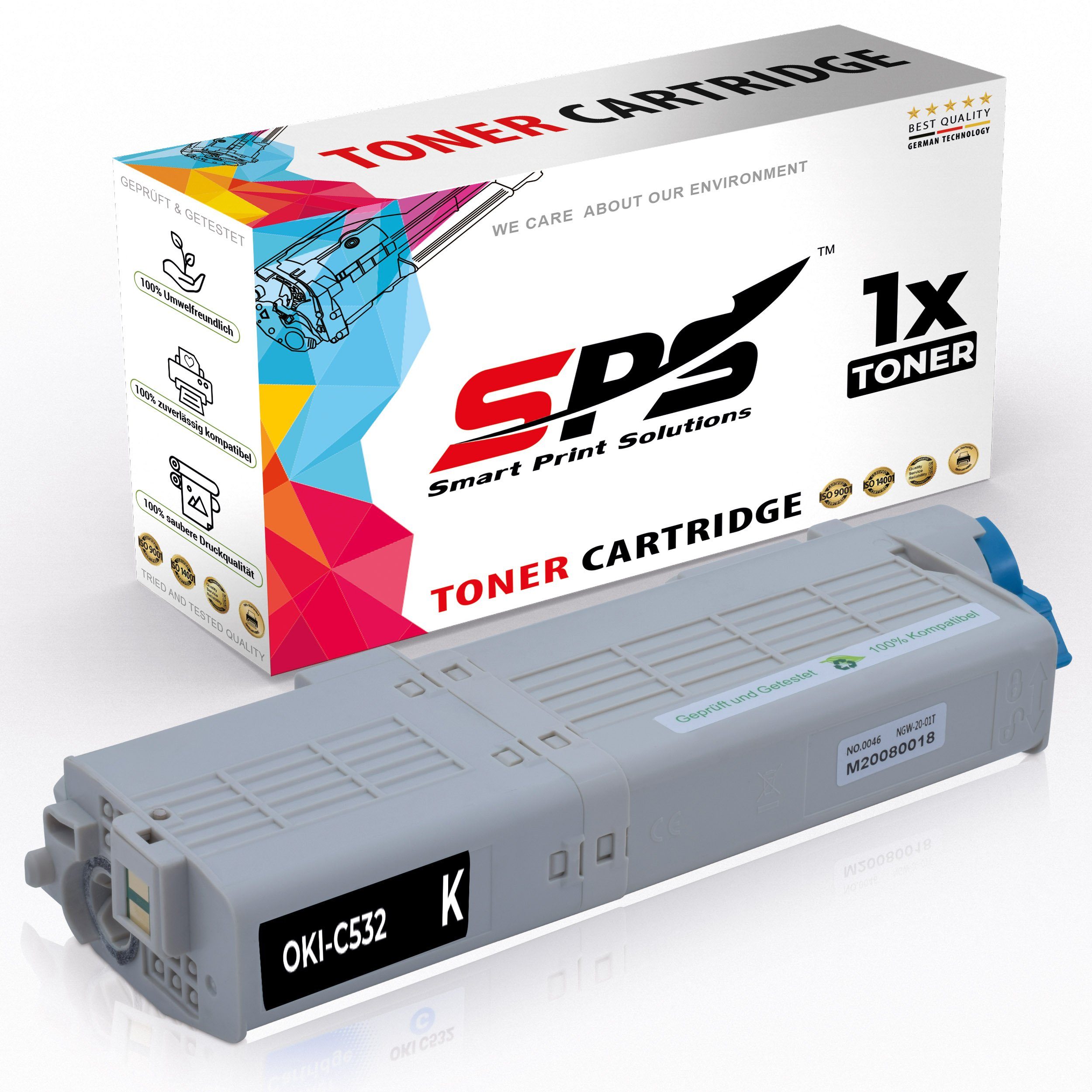 SPS Tonerkartusche Kompatibel für OKI C 532 T (46490608) Toner-Kit, (1er Pack, 1x Toner)
