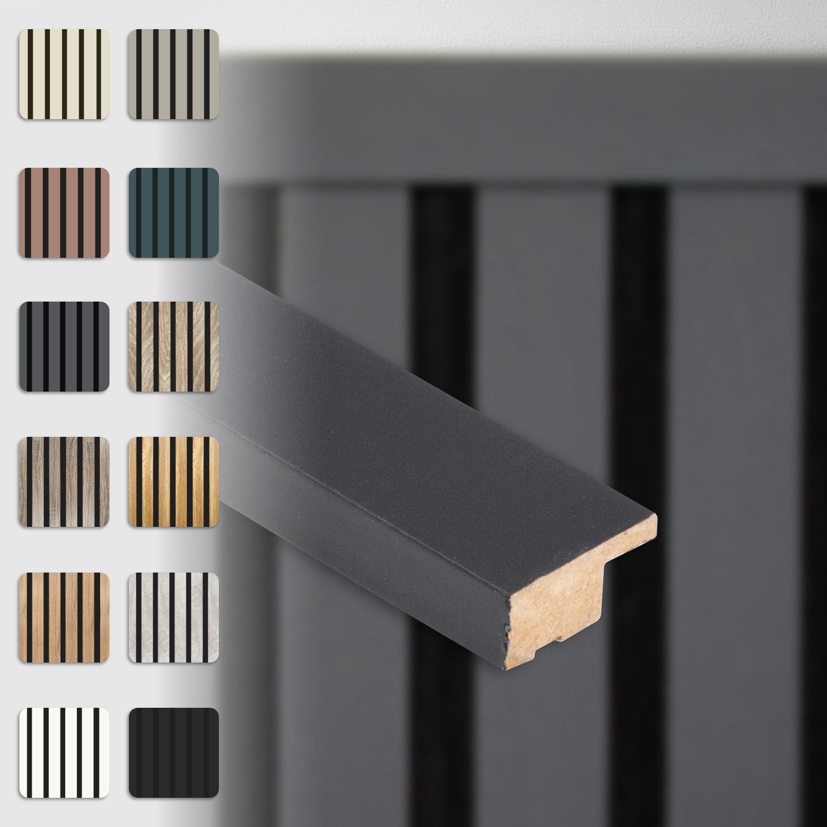 Hexim Wanddekoobjekt APAH05 (Abschlussleiste 137,5x2,7cm passend für unsere günstig online kaufen