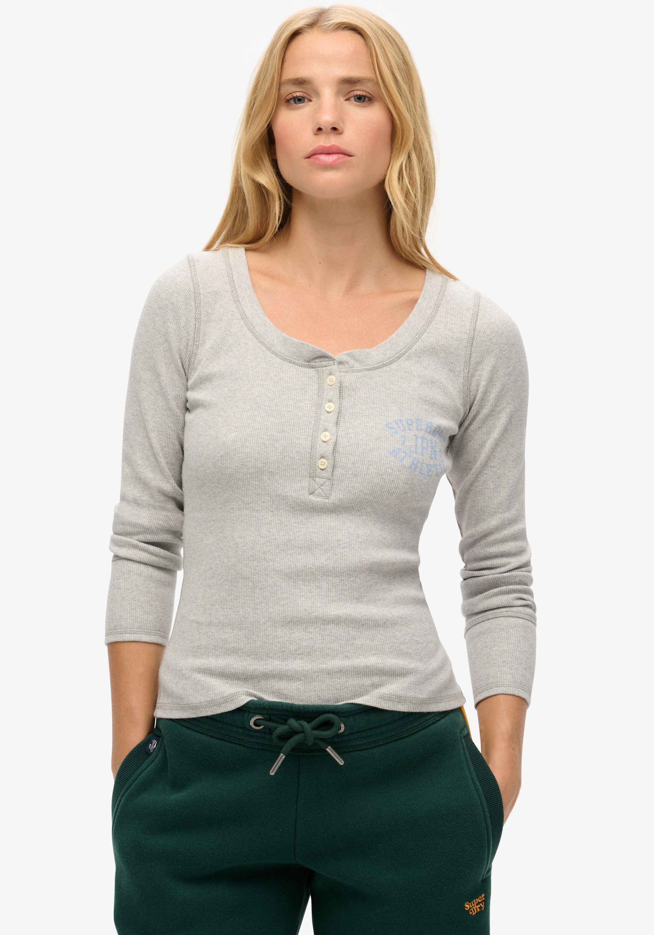 Superdry Langarmshirt ATHLETIC BUTTON DOWN LS günstig online kaufen