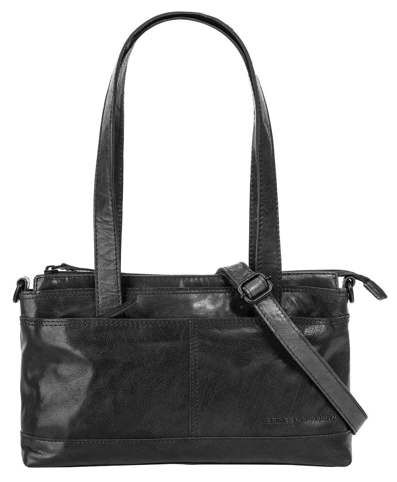 Spikes & Sparrow Henkeltasche, echt Leder