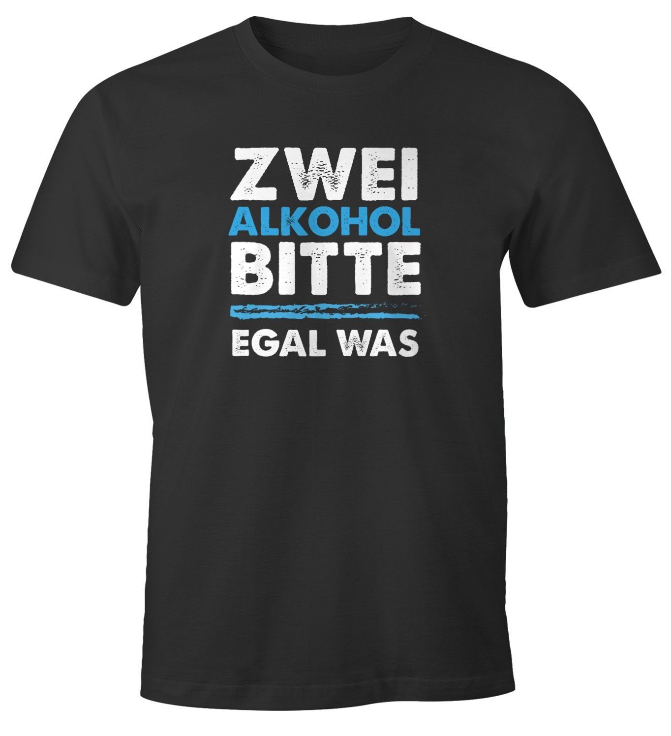 MoonWorks Print-Shirt Herren T-Shirt Zwei Alkohol günstig online kaufen