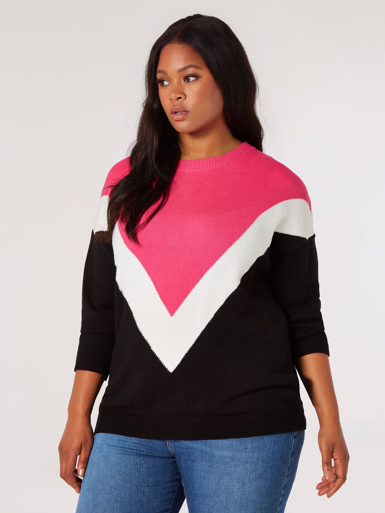 Strickpullover Chevron Pullover