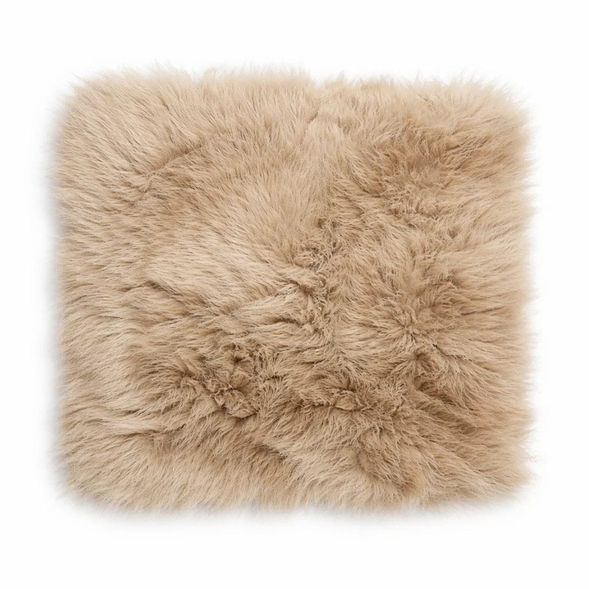 Provellus Sitzkissen Vegane Sitzauflage 40x40 cm Felloptik weich & waschbar