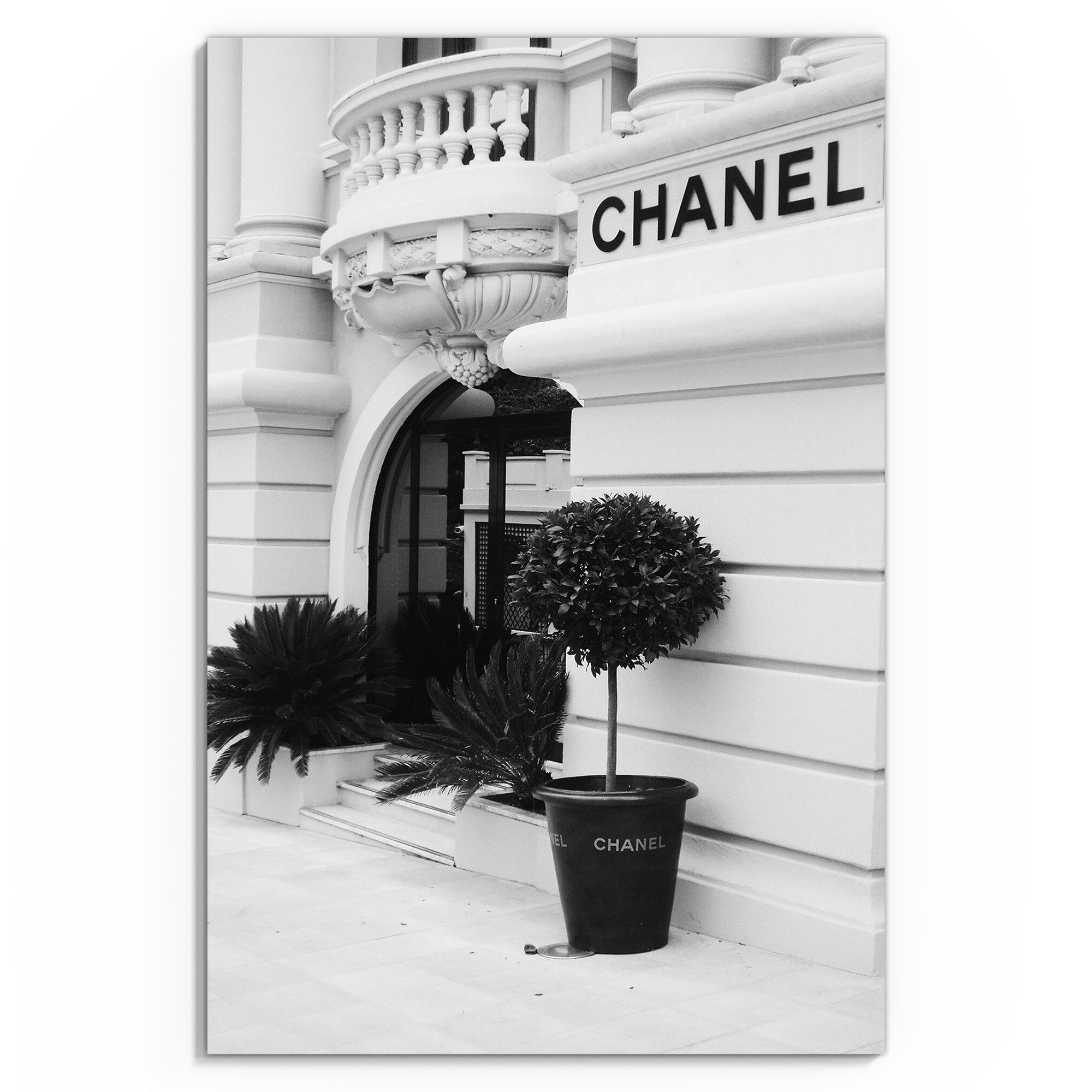 DEQOART Glasbild 'Chanel Eleganz', 'Chanel Eleganz', günstig online kaufen