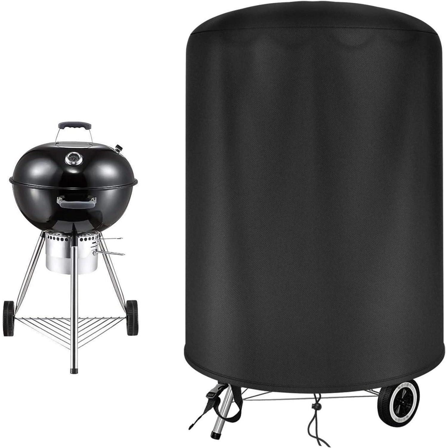 LuxusKollektion Grill-Schutzhülle Grill Abdeckhaube für Weber 57cm 500D Oxford Wasserdicht Wetterfest