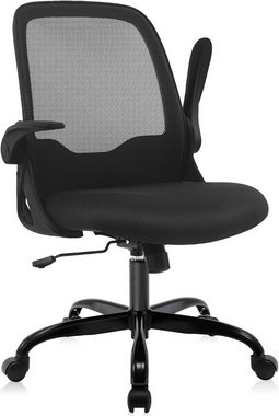 KERDOM Bürostuhl (Bürostuhl ergonomisch: Schreibtischstuhl mit verstellbarem Sitz), Bürostuhl, Ergonomischer Schreibtischstuhl mit klappbarer Armlehnen