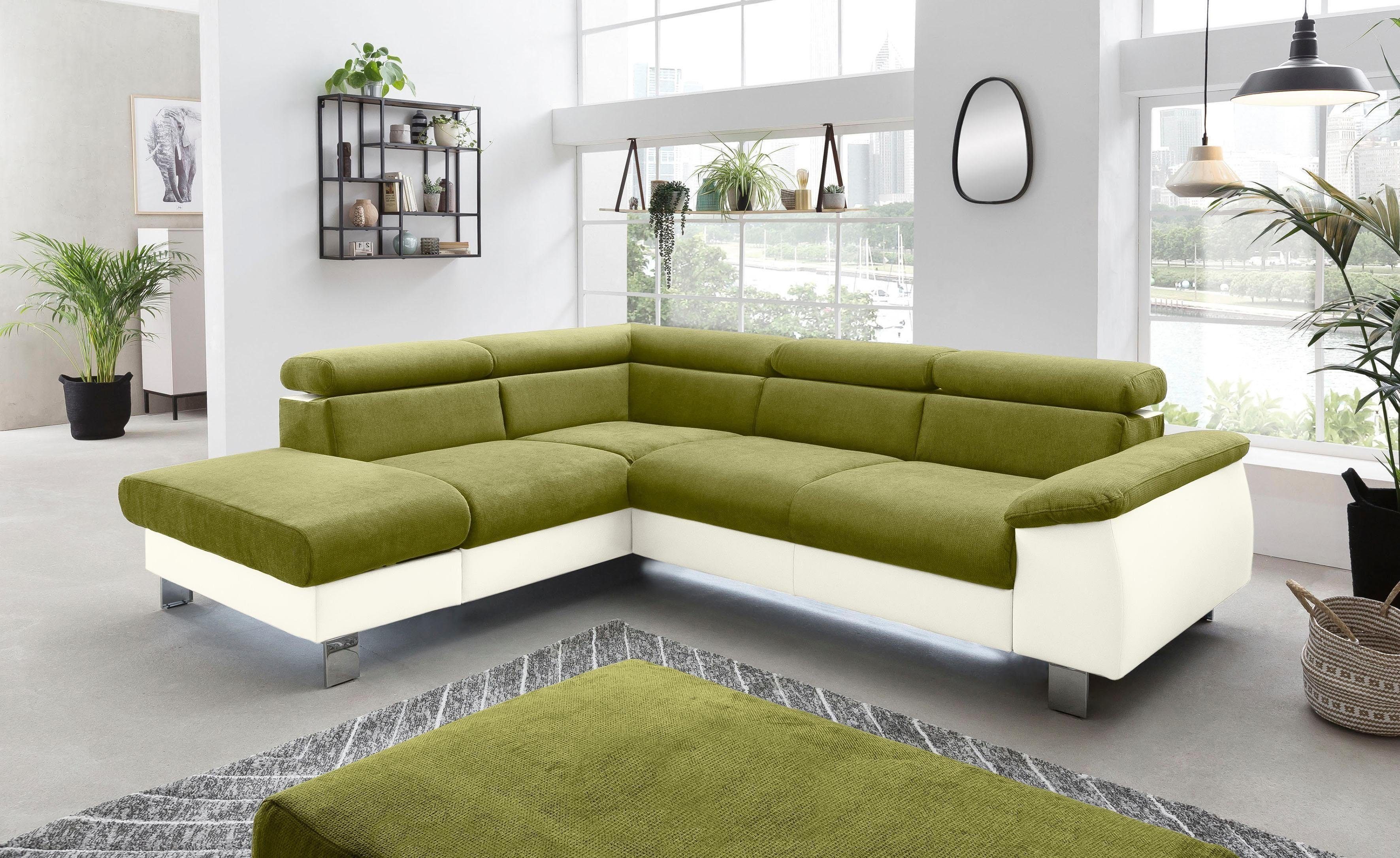 COTTA Polstergarnitur Komaris L-Form, (Set), Set bestehend aus: Ecksofa mit günstig online kaufen