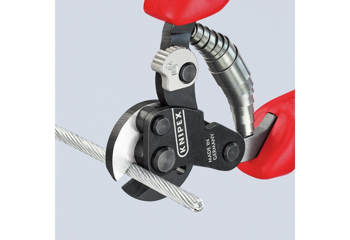 Thumbnail - Knipex Kabelschere, Drahtseilschere 160 mm mit Mehrkomponenten-Kunststoffgriff