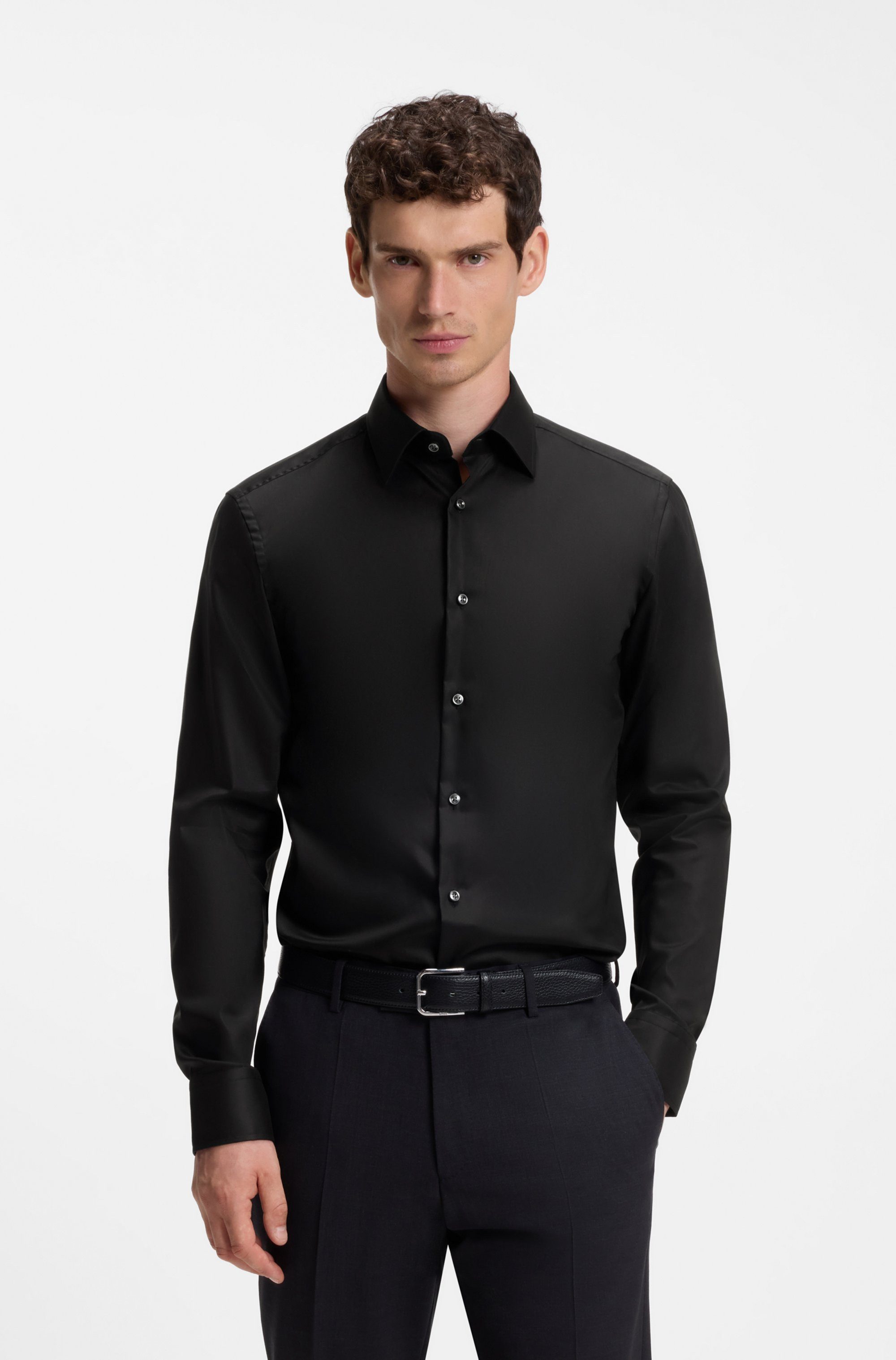 BOSS Businesshemd Kentkragen, Slim Fit, bügelleicht