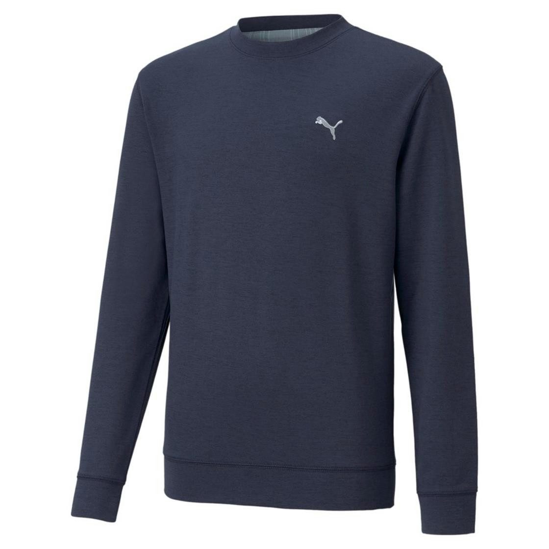 Longsweatshirt Puma Golf Pullover Cloudspun Crewneck Navy Junior