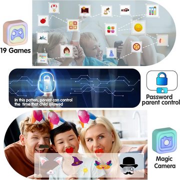 Igreeman Kinder-Uhr Telefon für Mädchen und Jungen Smartwatch (1,54 Zoll), mit Spiele Anruffunktion SOS Kamera Musik Schrittzähler Taschenlampe