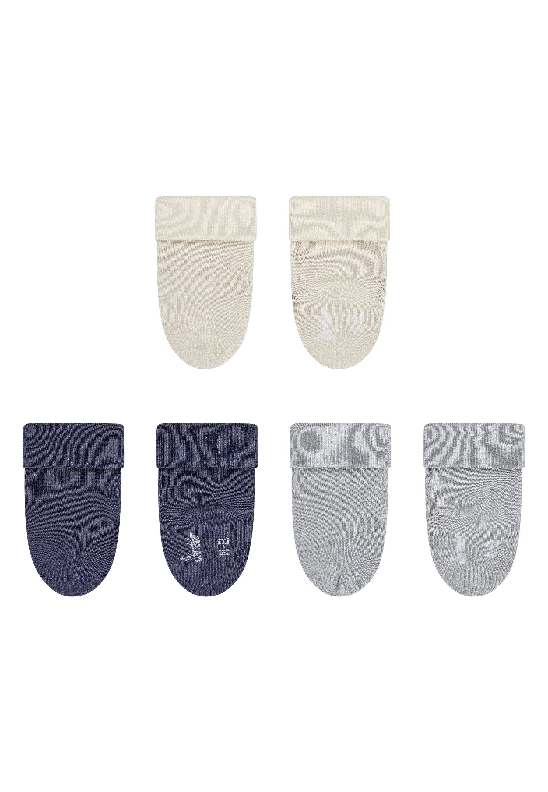 Sterntaler® Basicsocken Baby Socken 3er-Pack uni (3-Paar, 3er-Pack) Baby-Socken 3er-Pack, Umschlag, Bambus-Viskose, weich & hautfreundlich – Bild 2 von 5