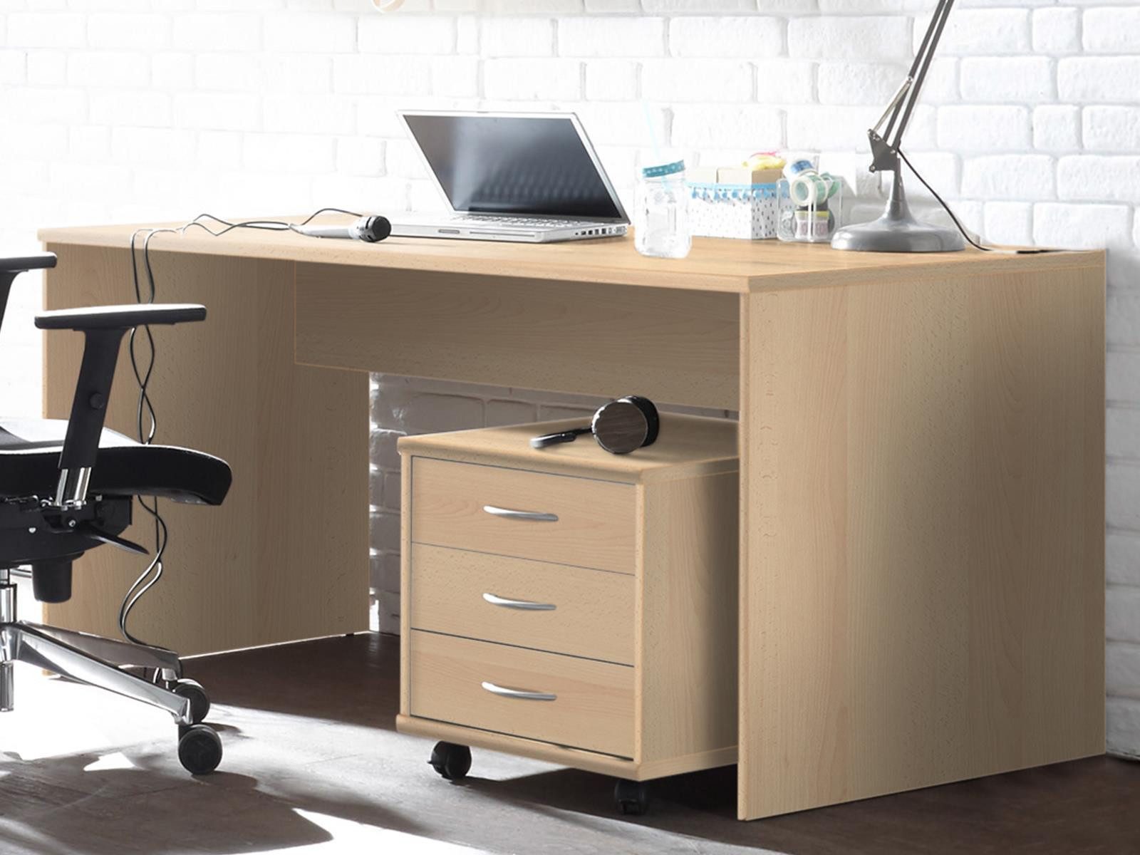 PREISBRECHER Schreibtisch Olli, 150 x 75 x 75 cm (B/H/T)