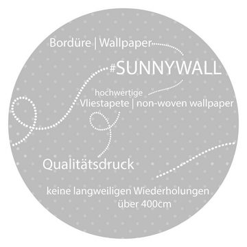 Sunnywall Bordüre Dschungel (Bordüre - 400 cm), (1 St., Sunnywall Kids Bordüre), hochwertige 200 g/m² Vliestapete