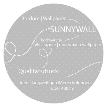 Sunnywall Bordüre Eisenbahn Zug (Bordüre - 400 cm), Zug, (1 St), hochwertige 200 g/m² Vliestapete