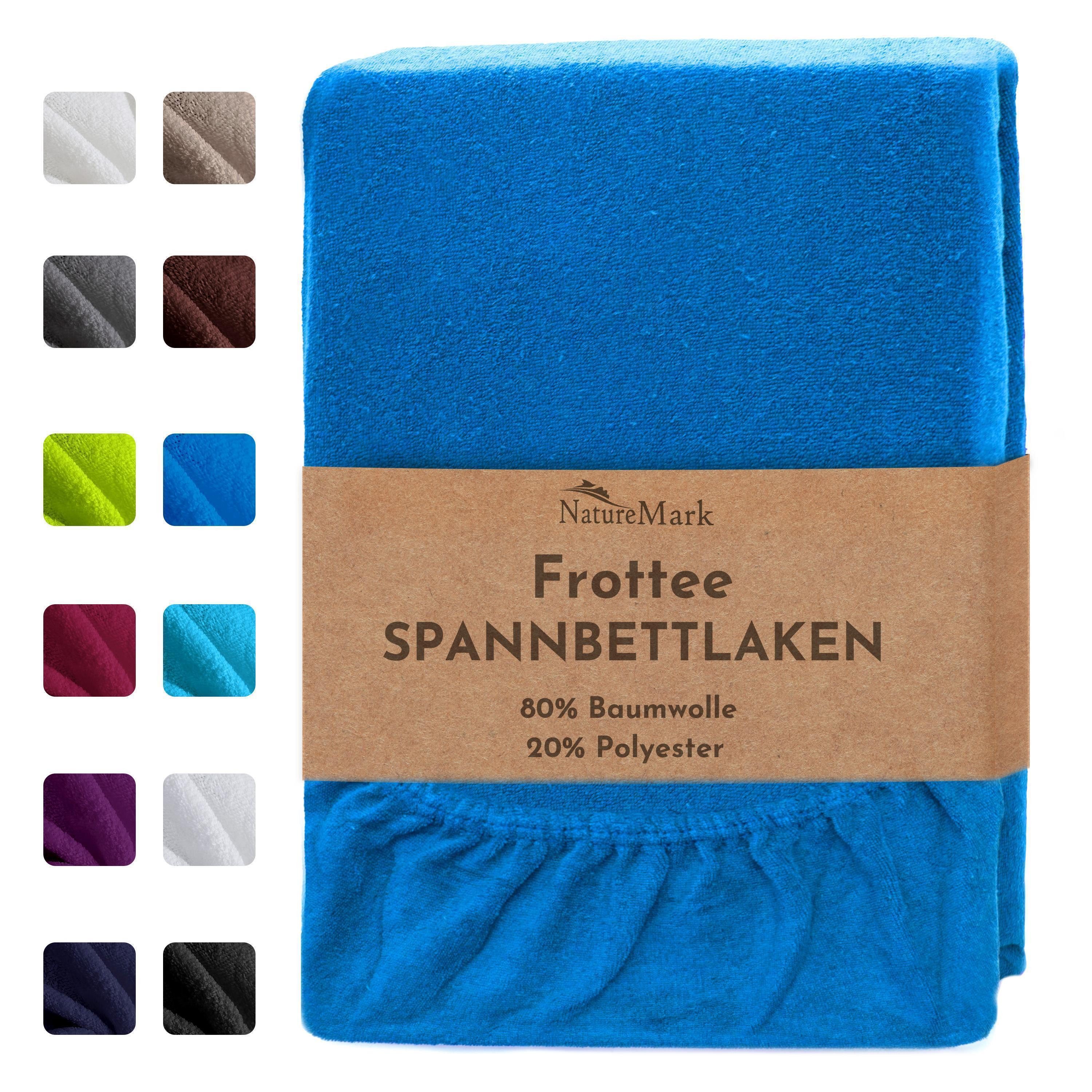 NatureMark Spannbettlaken Frottee Spannbettlaken, 80% Baumwolle günstig online kaufen