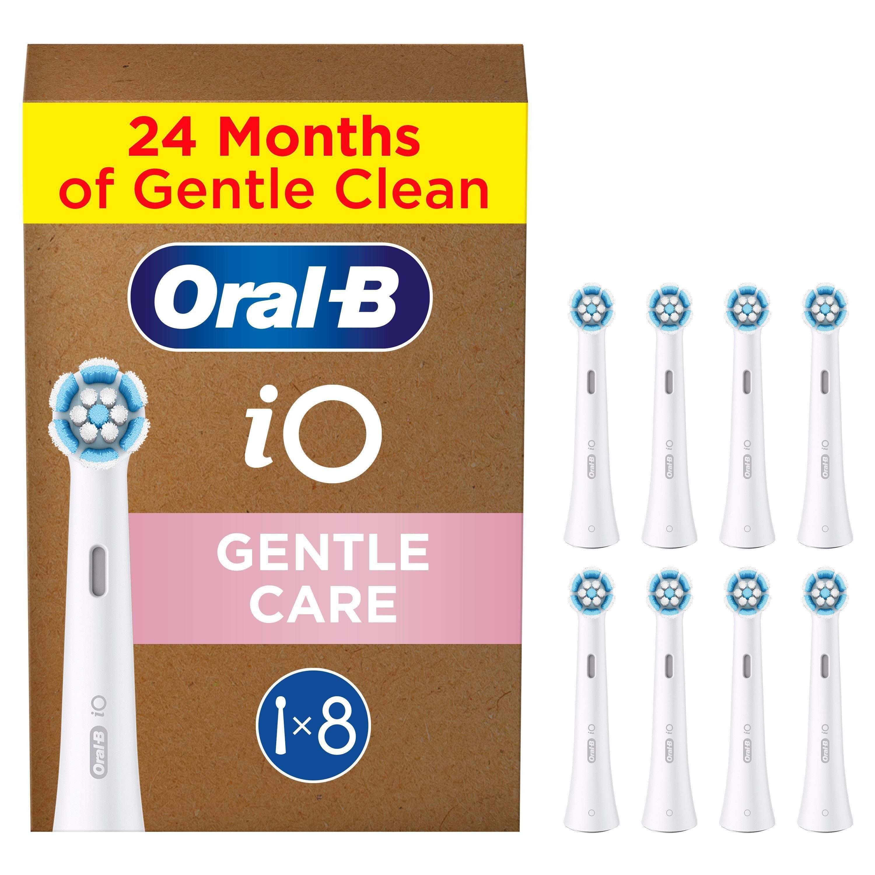 Oral-B Aufsteckbürsten iO Sanfte Reinigung, fortschrittliche Plaque-Entfernung, für empfindliches Zahnfleisch