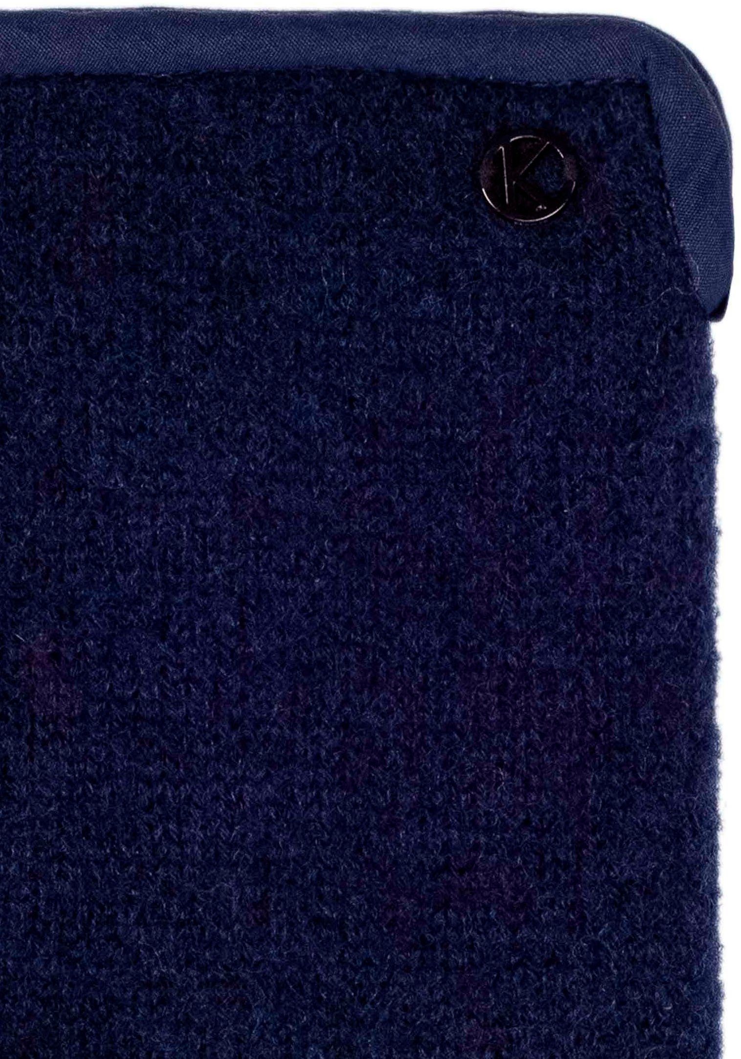 KESSLER Sasha und dark Schurwolle, Strickhandschuhe gewalkter Wasserabweised aus Wind- blue