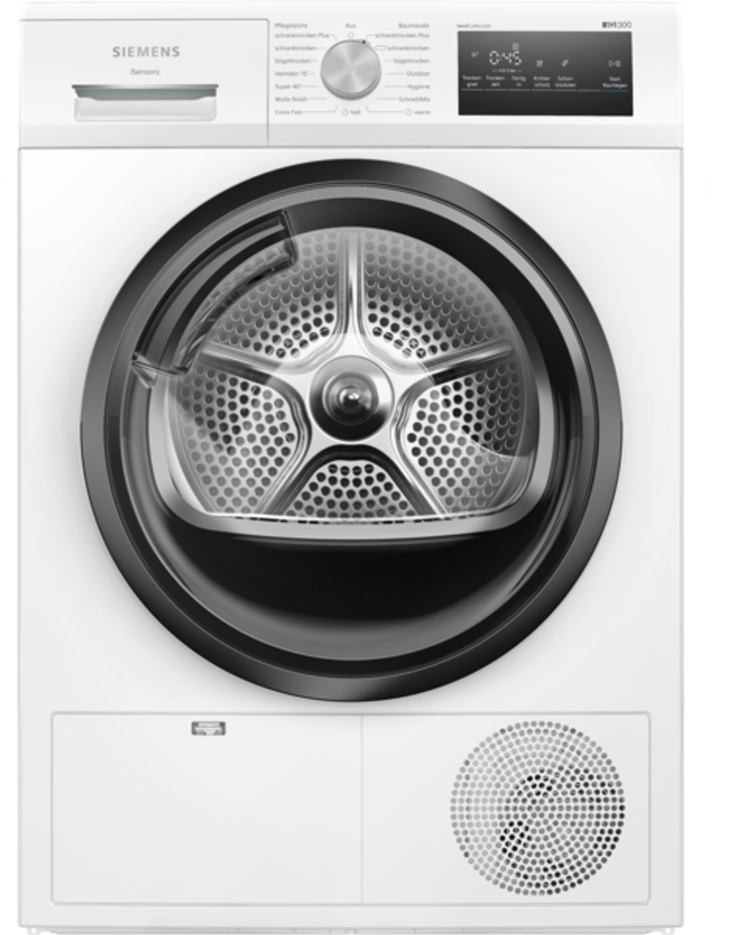SIEMENS Kondenstrockner WT45N2H3, 8 kg, mit Knitterschutz, anti-vibration Design