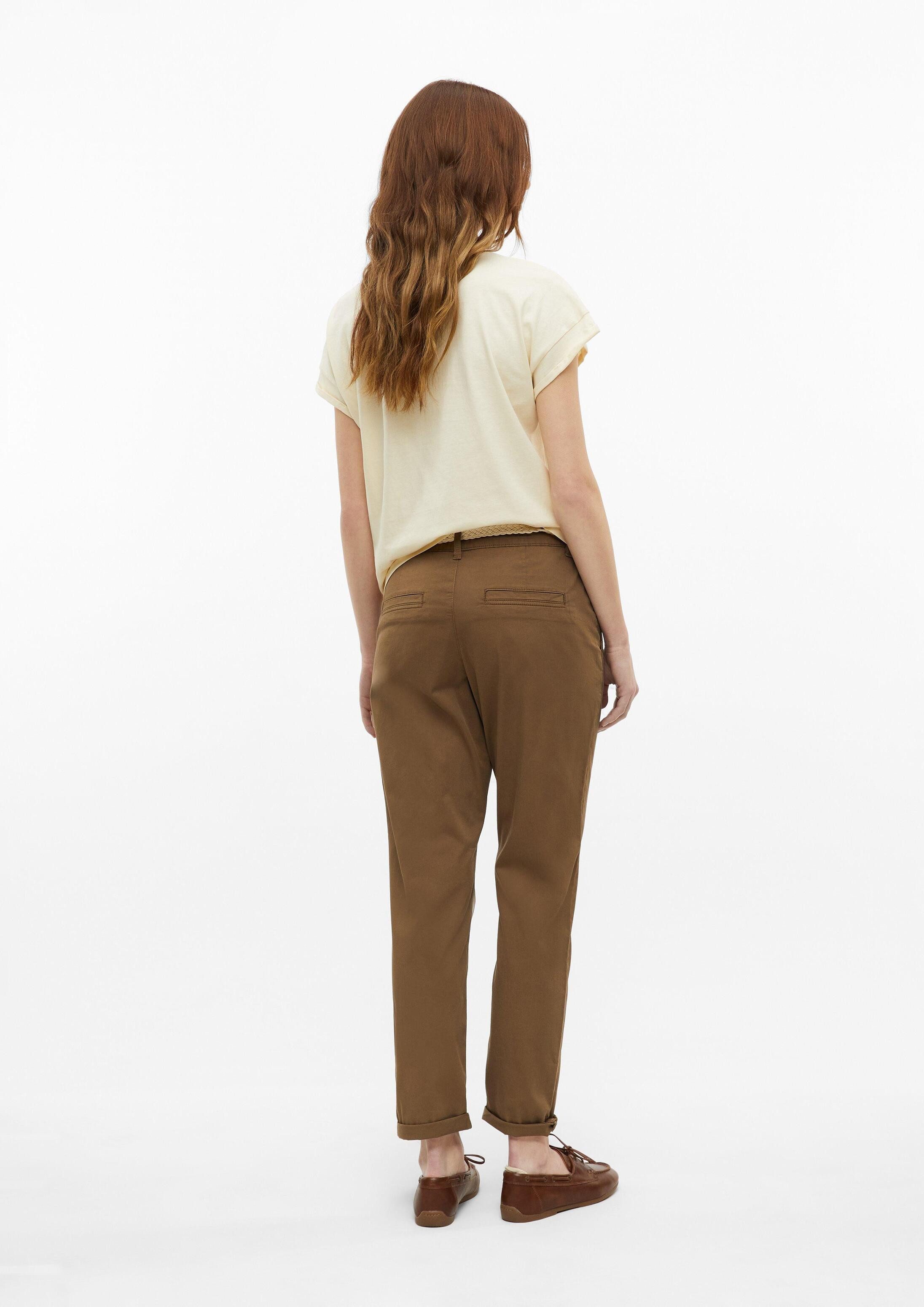 s.Oliver Chinos Hose Gewaschene Chino mit Gürtel