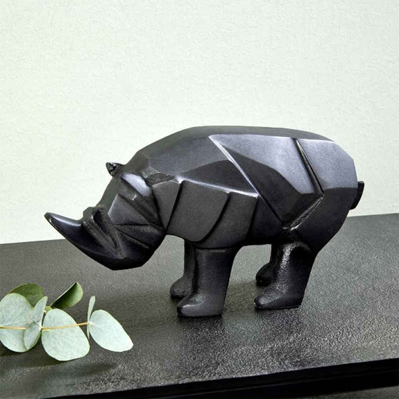Lambert Dekofigur Lambert Figur Rhino Aluminium Sandguß anthrazit