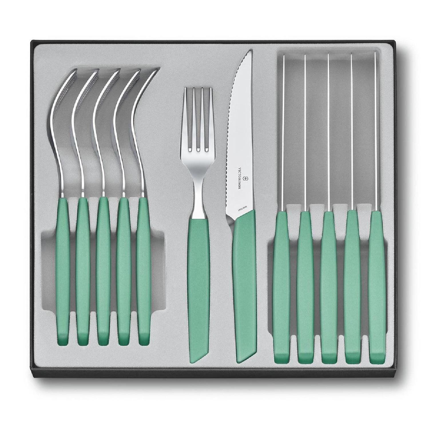 Victorinox Steakmesser Victorinox Swiss Modern Besteck-Set (Steakmesser), 12-teilig, mint