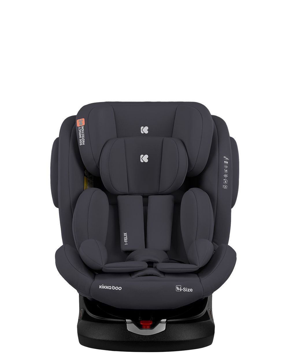 Kikkaboo Autokindersitz Kindersitz i-Felix i-Size, ab: 0, bis: 12, (40-150cm) Isofix Top Tether 360 Grad Drehung