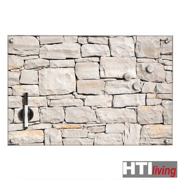 HTI-Living Memoboard Memoboard Glas rechteckig Stone, Magnettafel