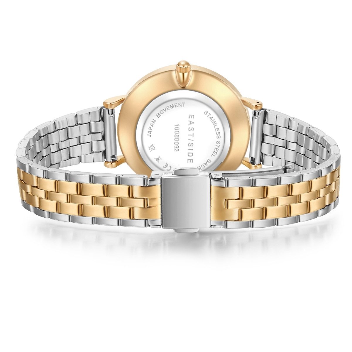 Eastside Quarzuhr Bloomfield silber/gelbgold, mit Edelstahl-Armband – Bild 3 von 5