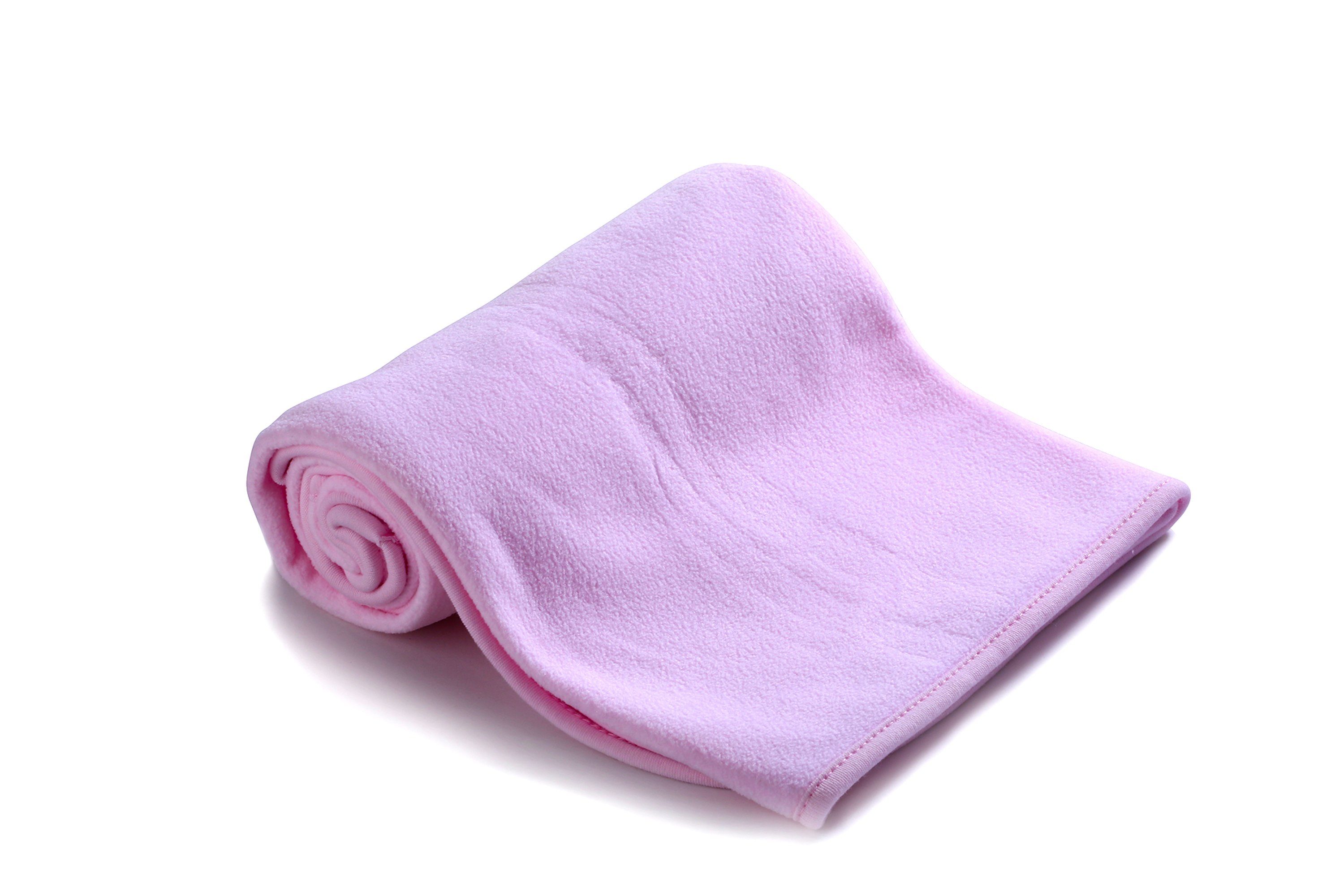 Babydecke Kuschelweiche Decke für Babys aus Fleece - Baby Babydecke Babystrampler Bett Bettdecke Erstlingsdecke Jahreszeiten Kinderdecke Kuscheldecke Tagesdecke, Kronya Rosa