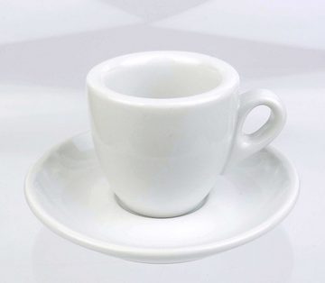 Michelangelo Espressotasse Extra dickwandige Espresso-Tasse »Bar Italia«, weiss, 56 ml