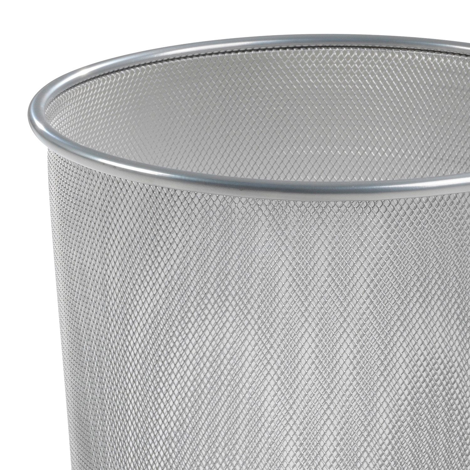 Home4You Papierkorb Papierkorb JACOB, 2er Set, Silbergrau, 20 Liter