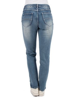 MarJo Jeansbermudas Trachtenjeans K69 FRANZISKA lang blau