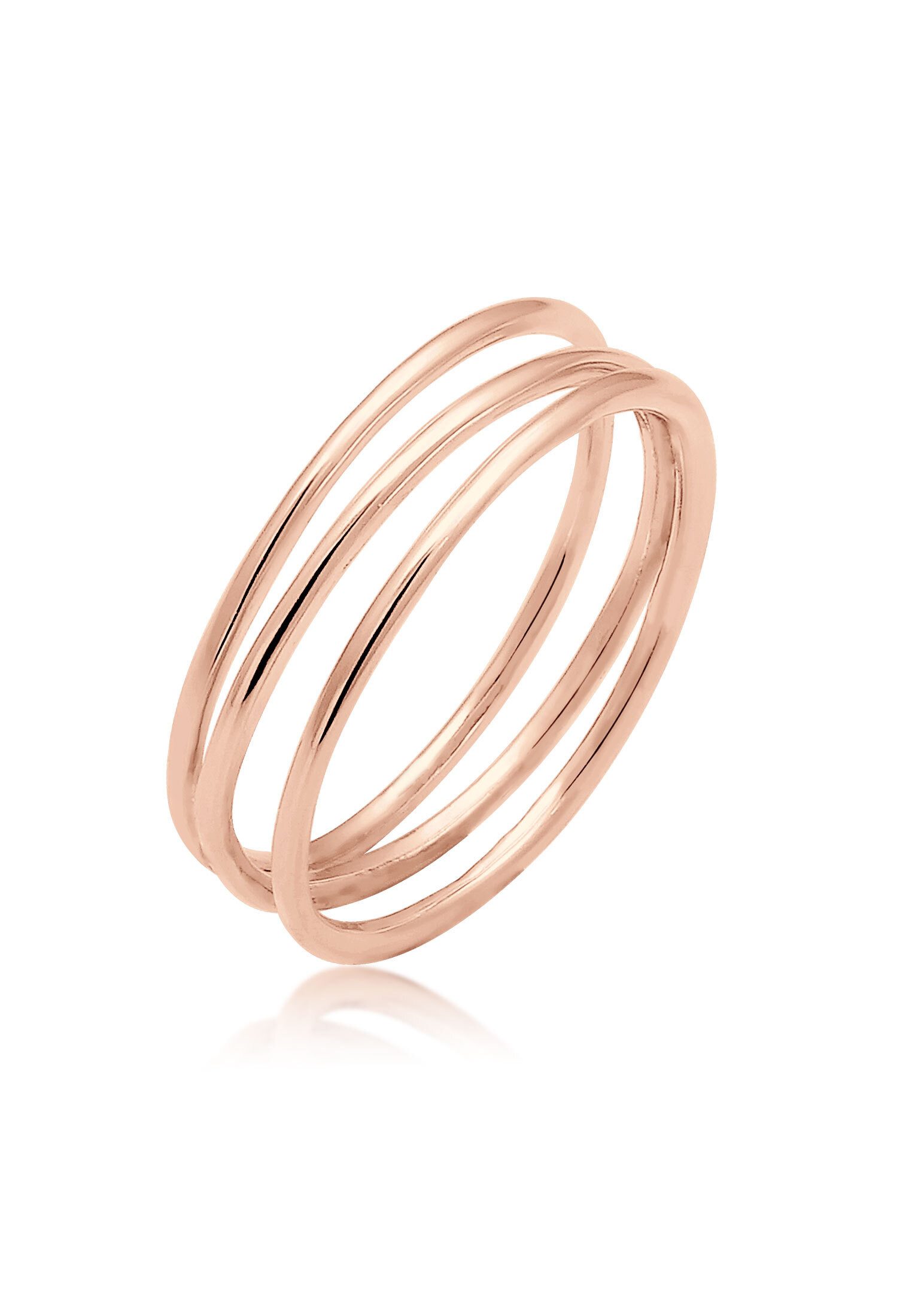 Elli Fingerring Wickelring Filigran Trend 925 Silber, Spirale