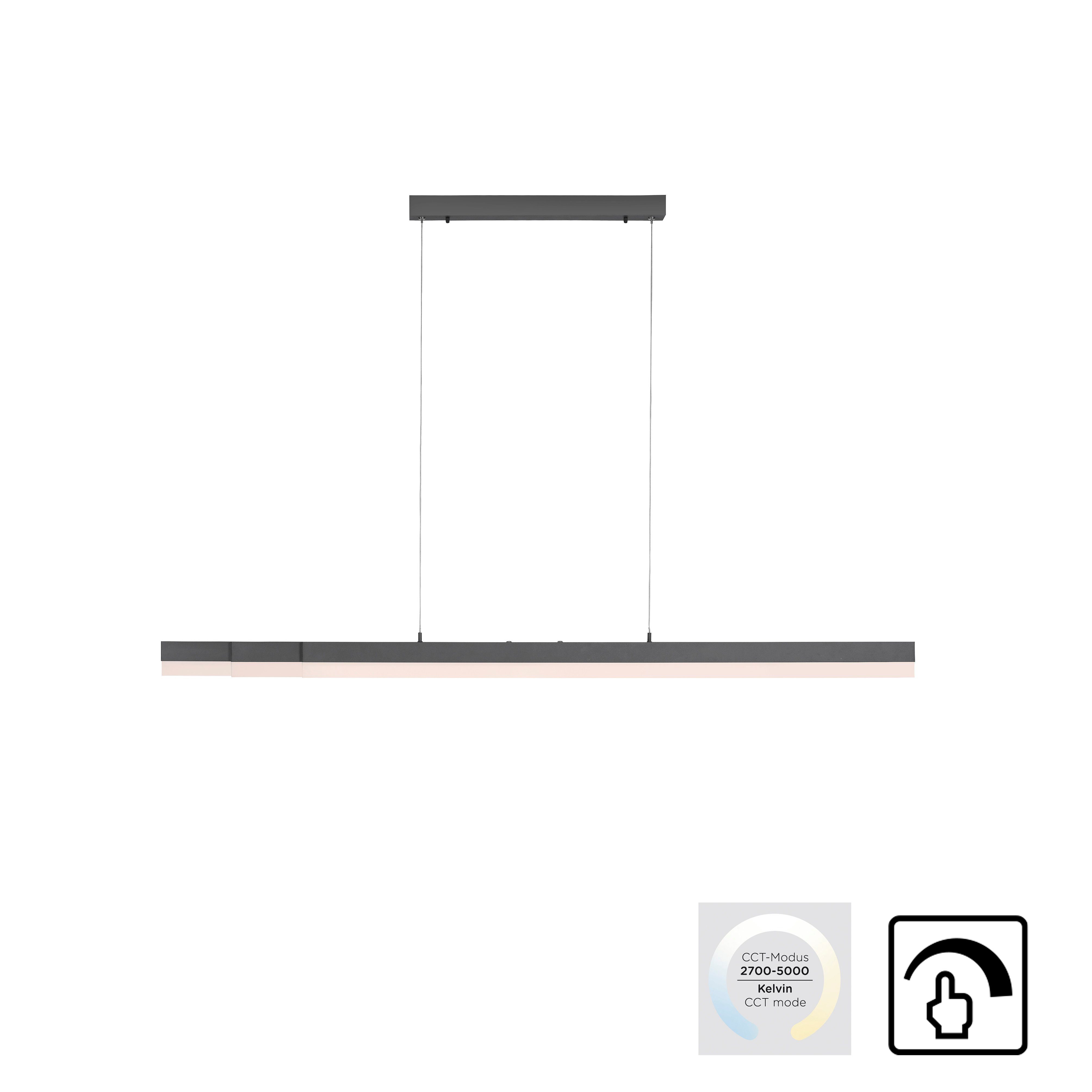 Paul Neuhaus LED Deckenleuchte SINA, CCT - über Fernbedienung, Memory, nach Trennung vom Netz, Sensorschalter, LED fest integriert, warmweiß - kaltweiß, LED