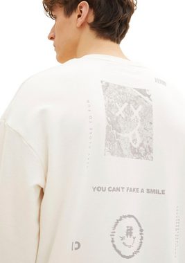 TOM TAILOR Denim Sweatshirt mit modischem Rückenprint